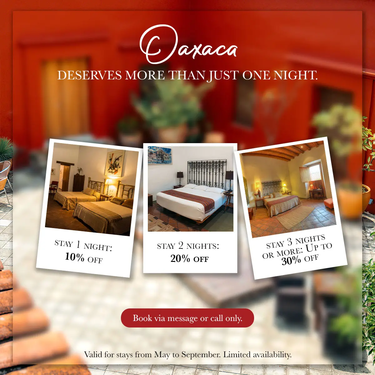 Descuento en hotel Oaxaca-La casona de tita